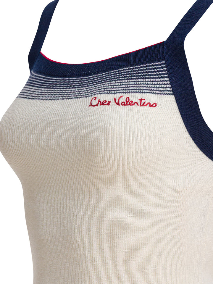 Valentino Virgin Wool Tank Top Top - Bianco | afa4be1f218b5fe846591c2a37b6975a8816284a