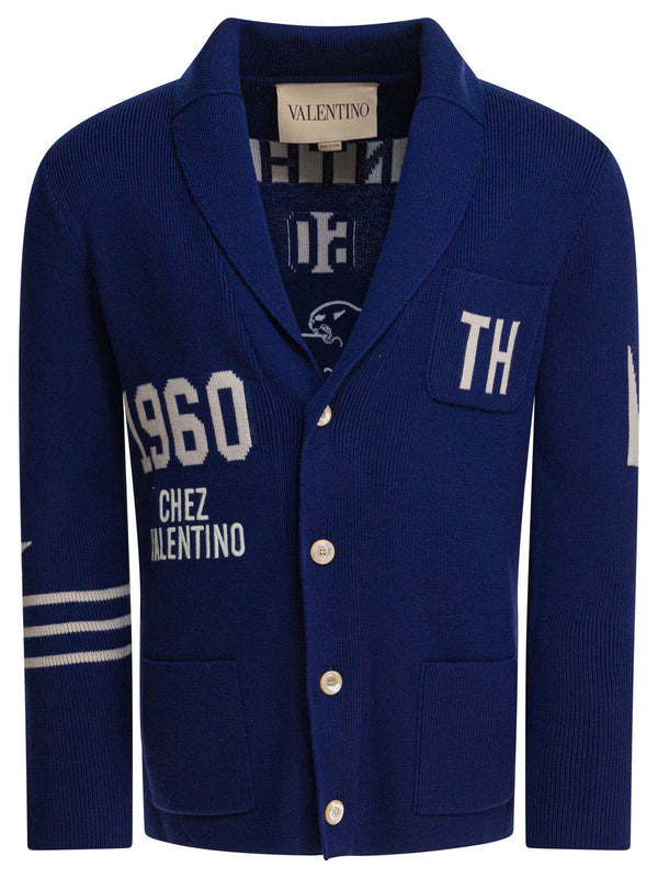 Chez Valentino Strickwaren Blau