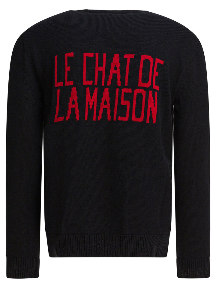 Valentino Le Chat De La Maison Knitwear - Nero | 96d56c20efc423f7e9cc6f9caef760b8d73e4f34