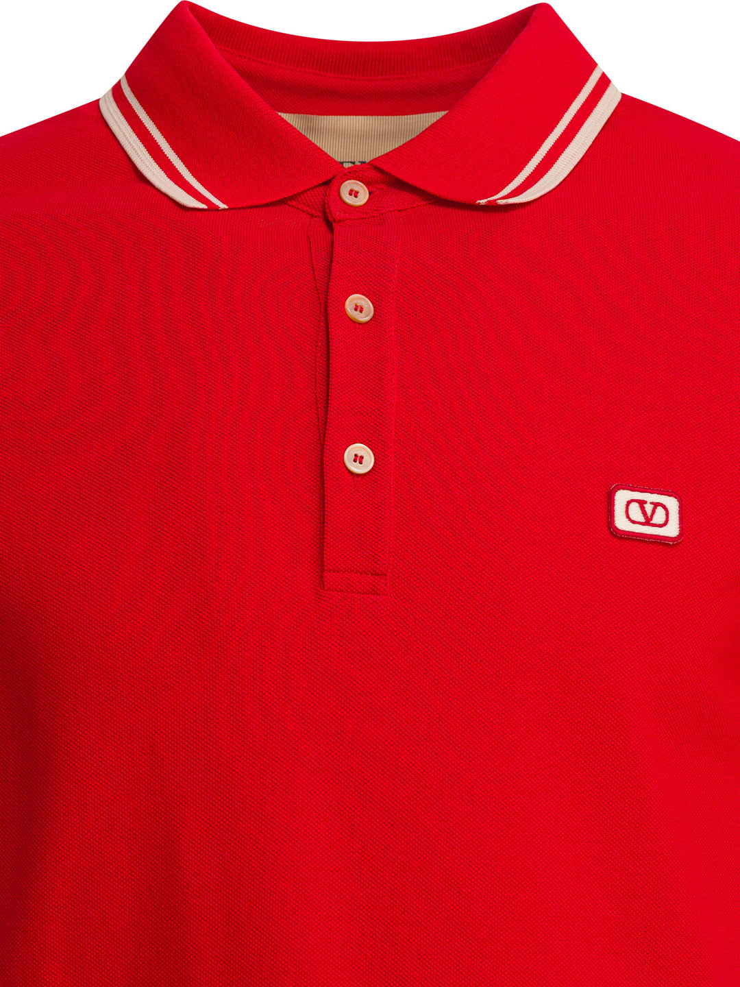 Valentino Cotton Short-Sleeved Polo Shirt Polo shirts - Rosso | e3b28972bf20a6b663db18e7f1c672a63c6a9785