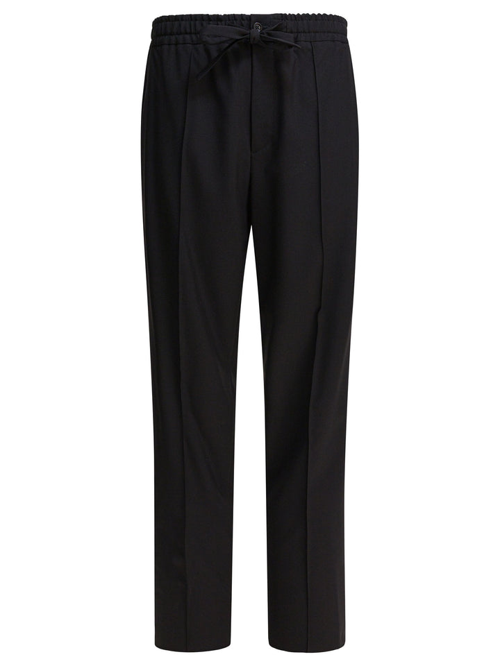 Valentino Wool Sport Pants Trousers - Nero | 49db2679964872f51c6aee8d2e365fce838e01c6