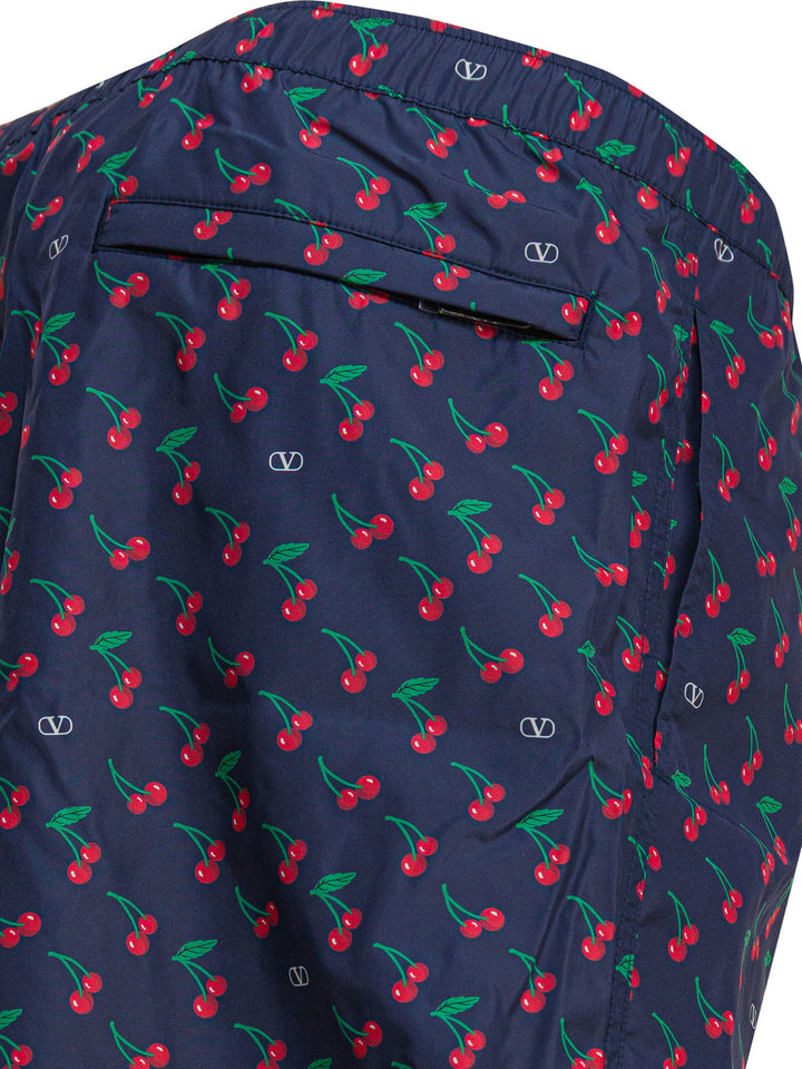 Valentino Cherryfic Swimwear - Blu | 0cf4b5375502bee2aa9a048707a2bece4bf94920