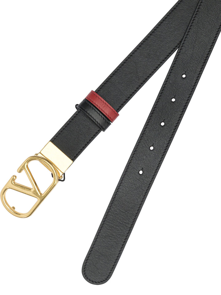 Valentino Garavani Vlogo Reversible Belt Cinture - Nero | 7fdb0c3408d444c6cabeb02cf4e9a7d707f9a1ce