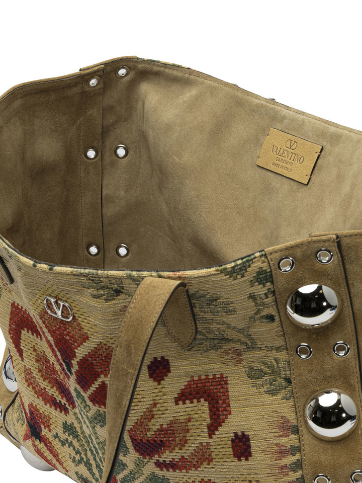 Valentino Garavani Nellcôte Borse a Spalla e Tracolla - Beige | 7d8fa0afc474e32bad6e29883584839c26a00ab4