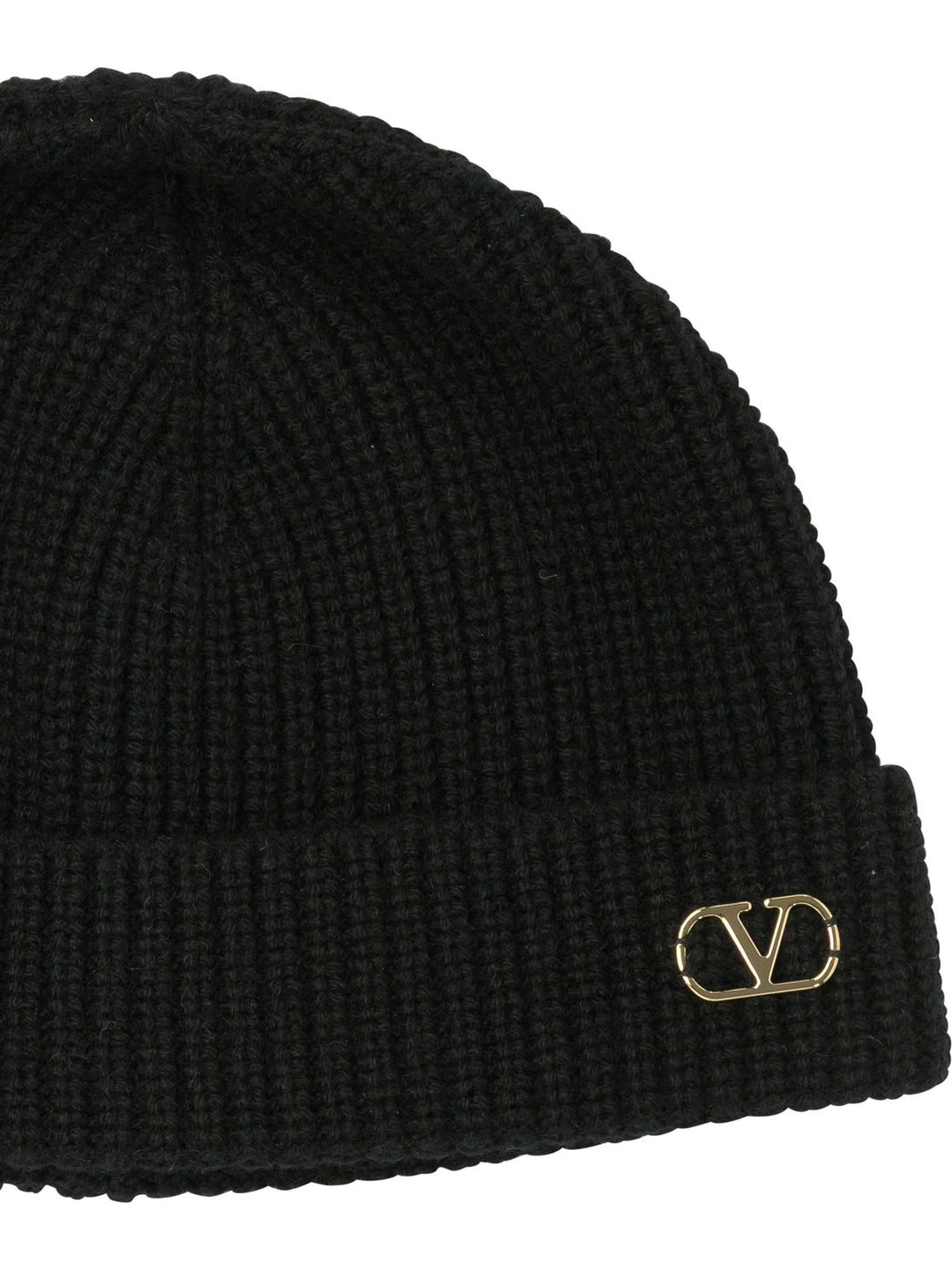 Valentino Garavani Signature Vlogo Cashmere Beanie Cappelli - Nero | a68f94b54b7dfaef146ac23a539193d56863ee10
