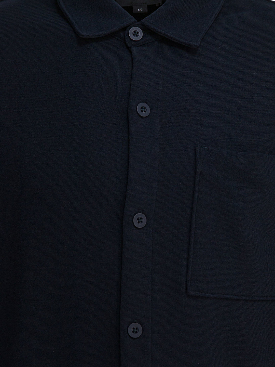 Vince Cotton Suede Overshirt Jacket Jackets and Coats - Blu | df28bcc14d404b76c5de1d258475b43e73ab92ee