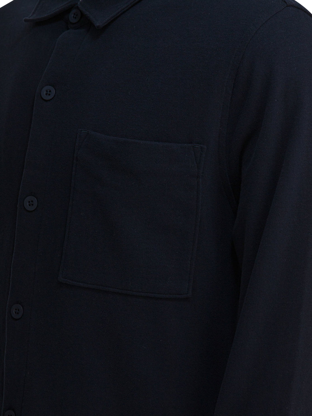 Vince Cotton Suede Overshirt Jacket Jackets and Coats - Blu | f72676d9226bab1fa59ec1bb42874e539e3a33d0