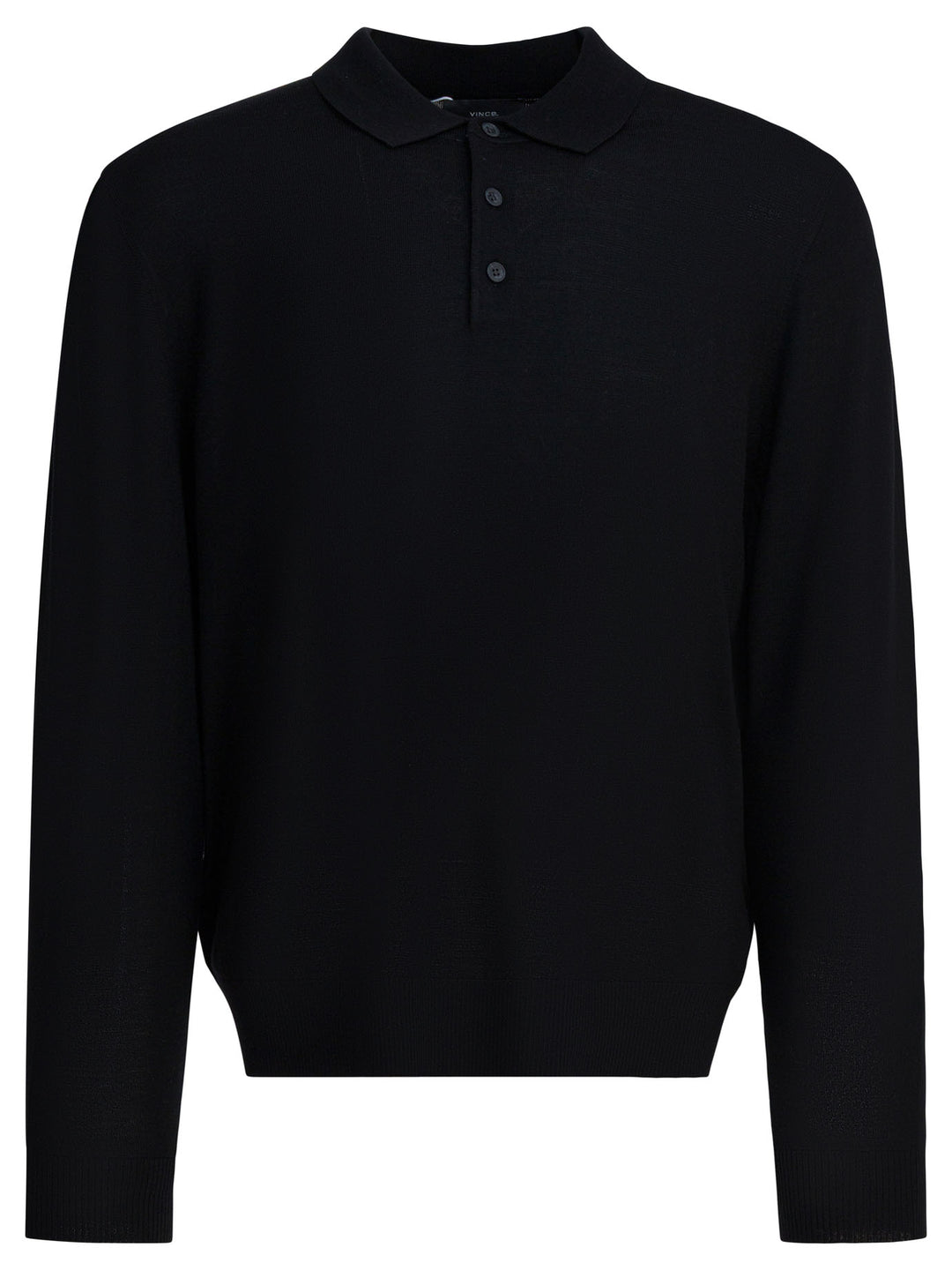 Vince Merino Wool Polo Shirt Polo shirts - Nero | ff333900c28a14841d359ca83547fcf0a81ec2b4