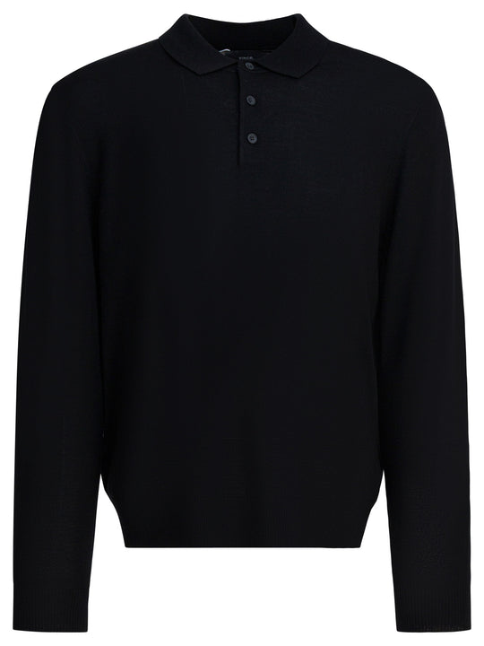 Merino Wool Polo Shirt Polo Shirts Nero