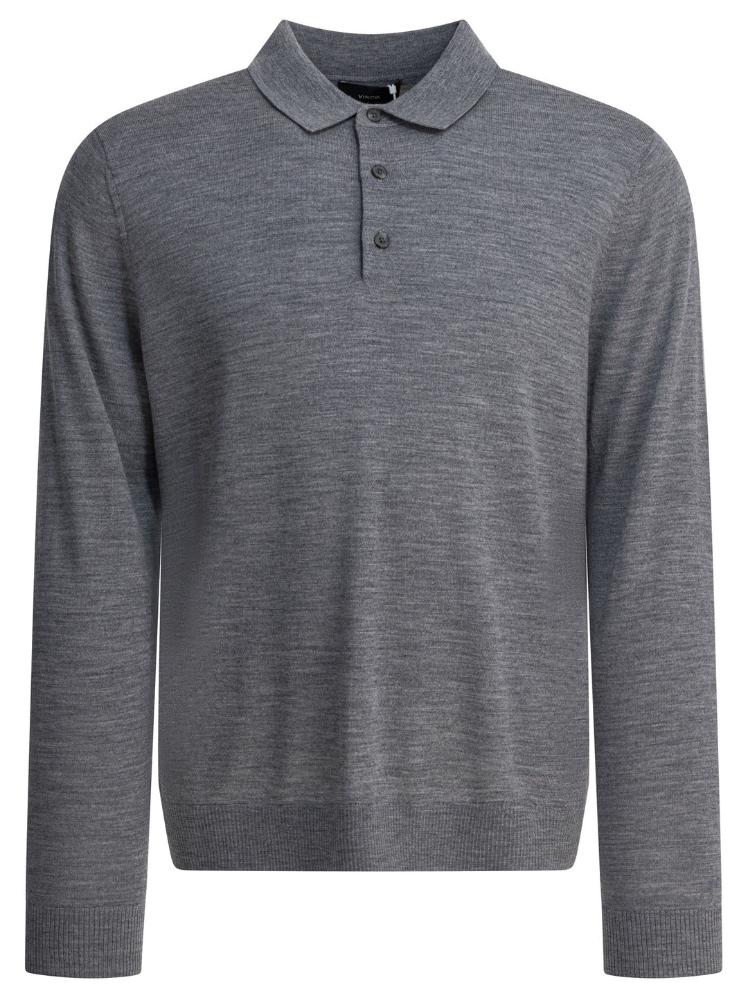 Vince Merino Wool Polo Shirt Polo shirts - Grey | 95183017944a47f0e6e45710ddce53684683525d