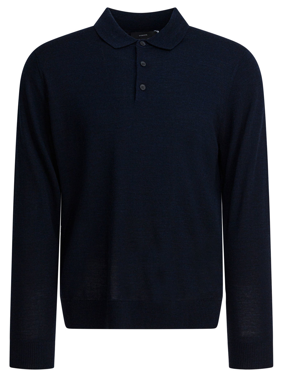Vince Merino Wool Polo Shirt Polo shirts - Blu | 476dbb2c453d684fb63a3ddb77a53ed6c830eae1