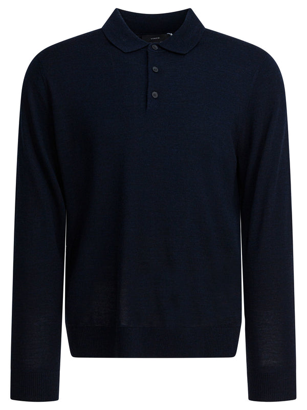 Merino Wool Polo Shirt Polo Shirts Blu