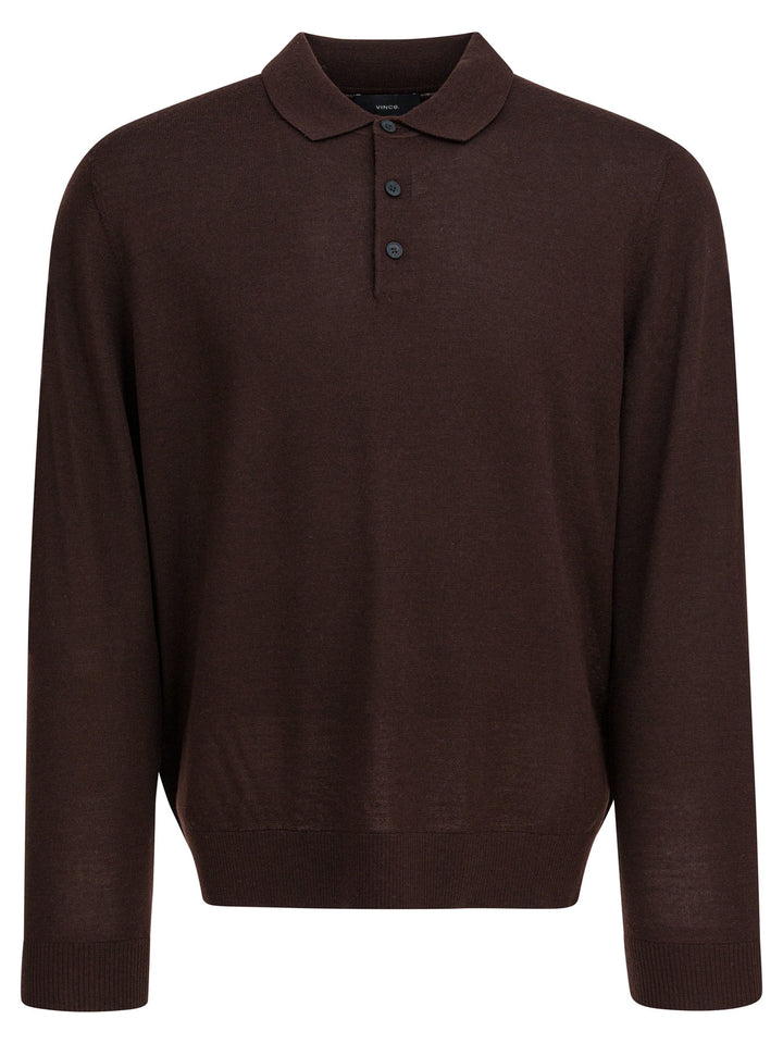 Vince Merino Wool Polo Shirt Polo shirts - Bordeaux | 21704f94f1c083c669080217e6c8c4670dba6d30