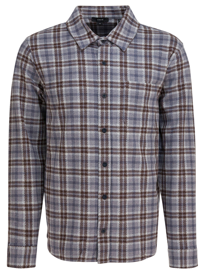 Vince Plaid Overshirt Jacket Jackets and Coats - Grey | bd1337bf094c3e4c4ba0beeb93e40b2f05d916f6