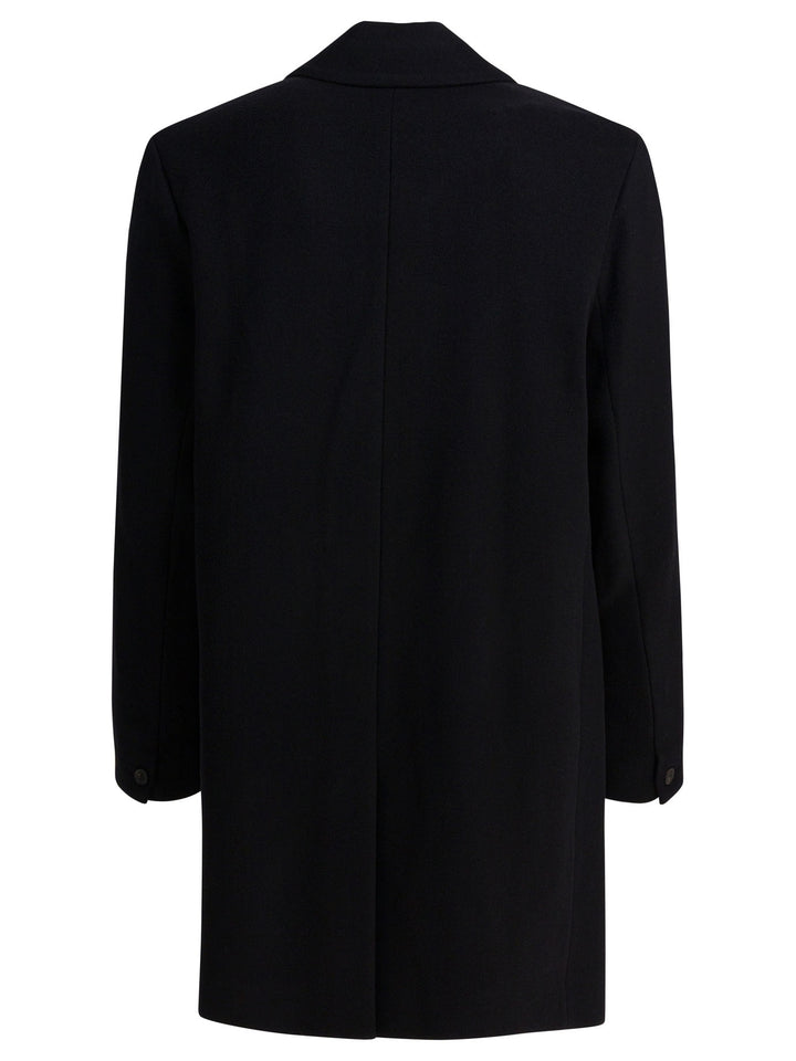 Vince Classic Coat In Italian Wool Blend Jackets and Coats - Nero | 225f413a667f6feb23edfd0da3427bda7c4f0dd7