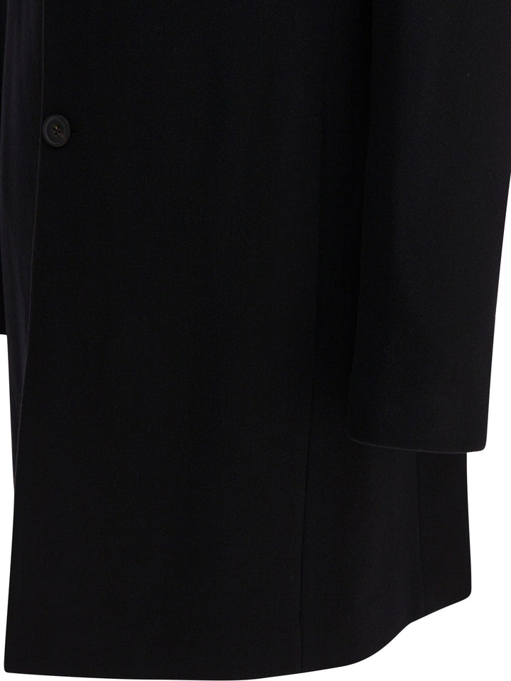 Vince Classic Coat In Italian Wool Blend Jackets and Coats - Nero | b54e76ffd395f7e2c905ef91461bbea26cff18fd