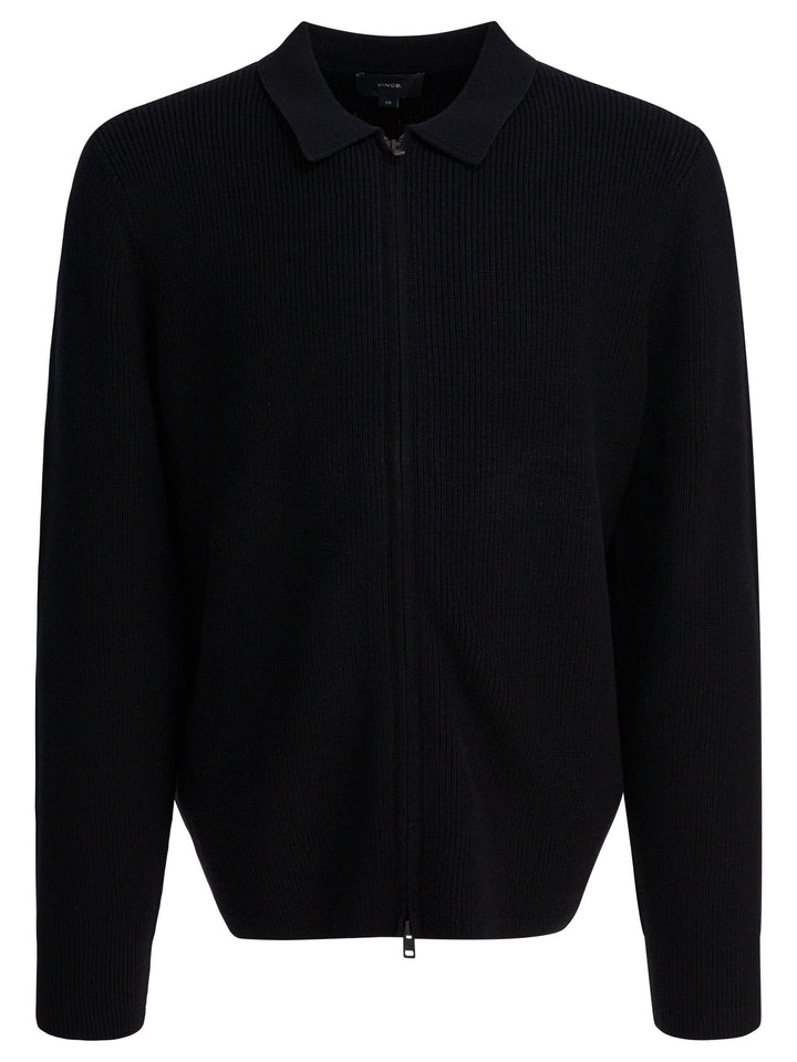 Vince Wool Blend Cardigan Knitwear - Nero | 81feeb31d9a99a9d965eaa0251367a09f259c436