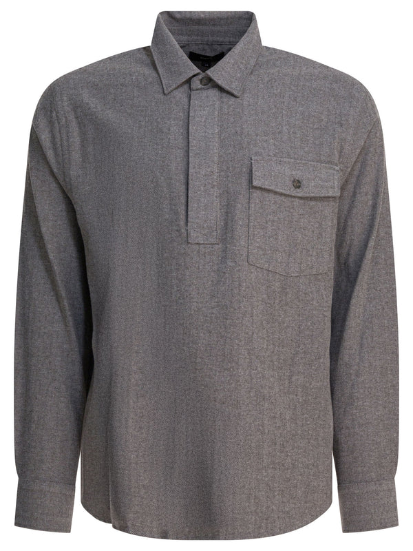 Herringbone Shirt Grey