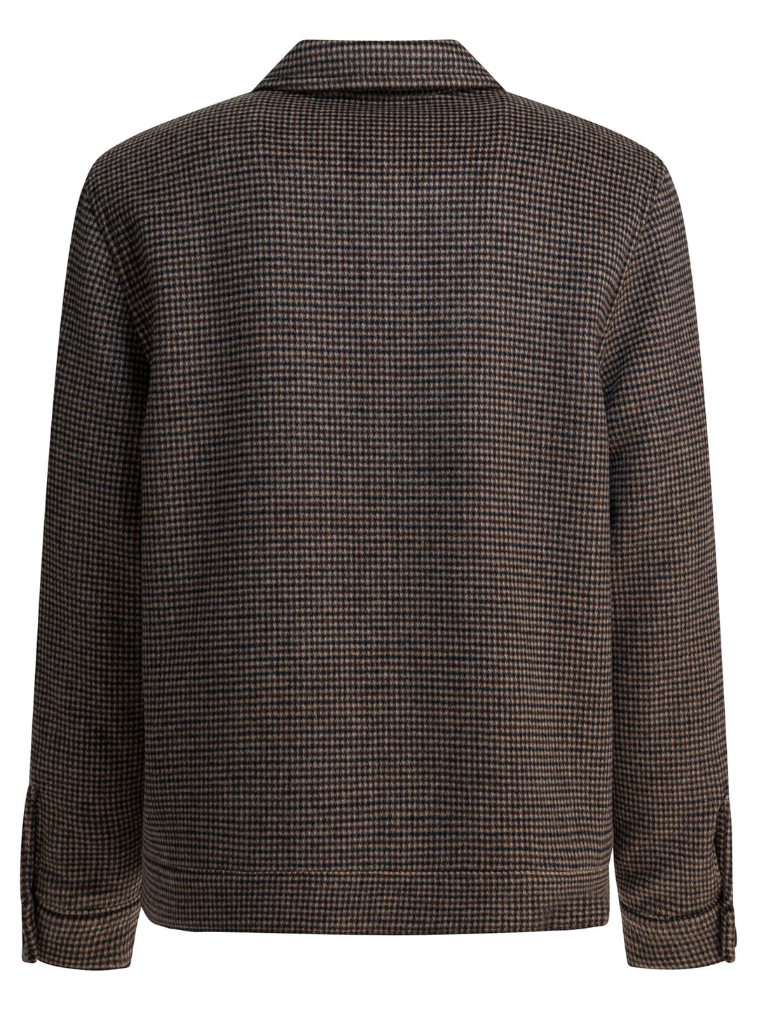 Vince Houndstooth Overshirt Jacket Jackets and Coats - Marrone | d3b4647d7fde4c3416045243e087461a34ed1d55