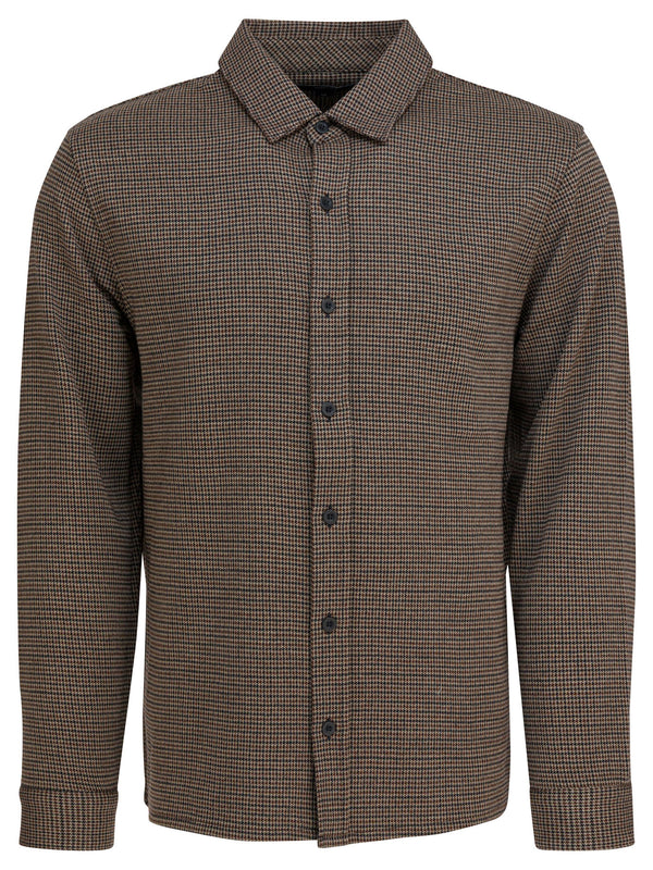 Houndstooth Shirt Shirts Marrone