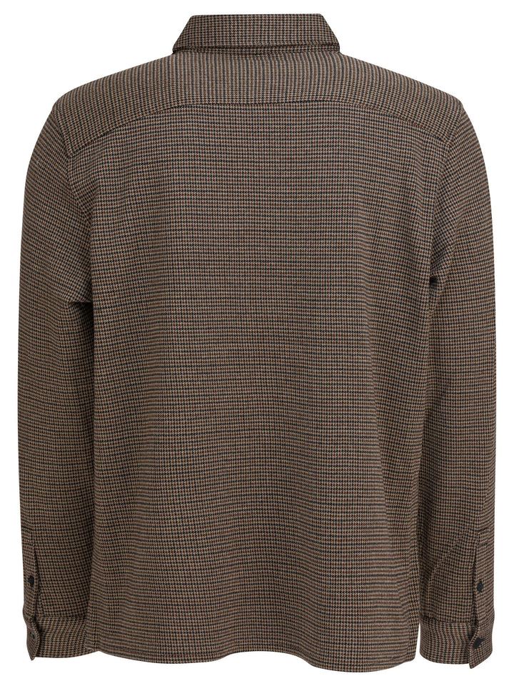 Vince Houndstooth Shirt Shirts - Marrone | 75b02aa0ab728e1a81e10f565dfd0f3b5841bd33