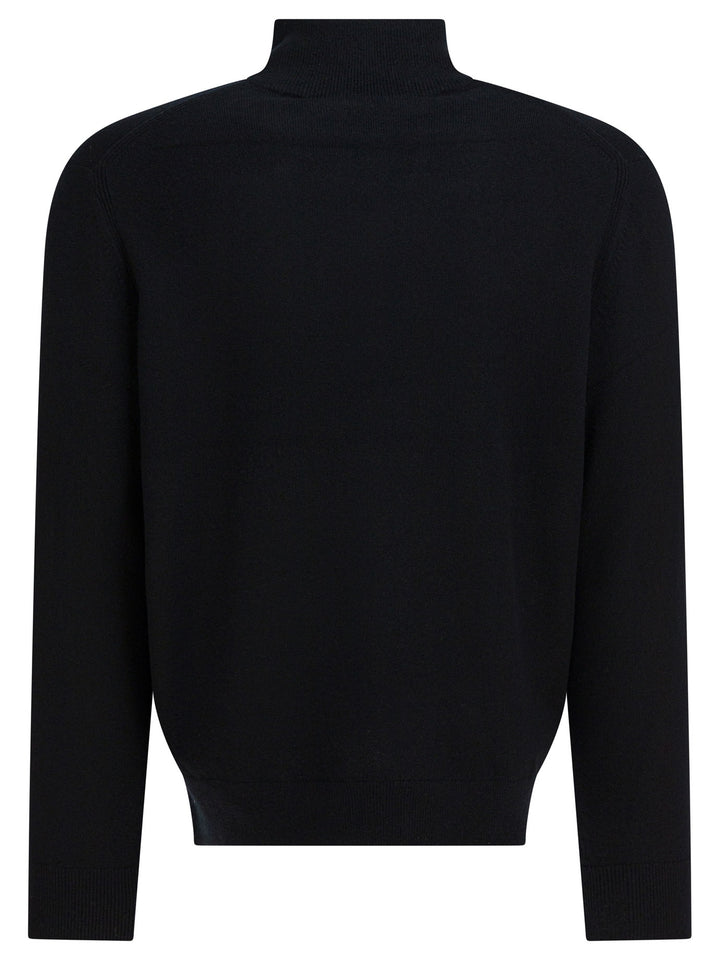 Vince Cashmere Sweater With Half Zipper Knitwear - Nero | 8a631885336973bb677a9d778b99a0558db61e4b