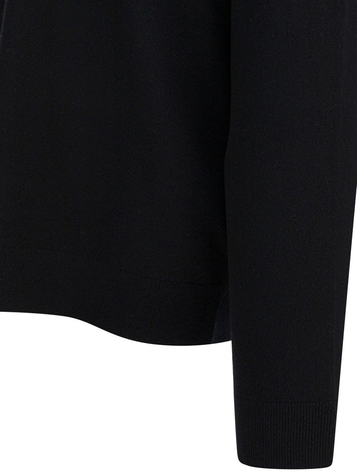 Vince Cashmere Sweater With Half Zipper Knitwear - Nero | 9cf3d02342a1e321d9b391d1b9c65489d325d52c