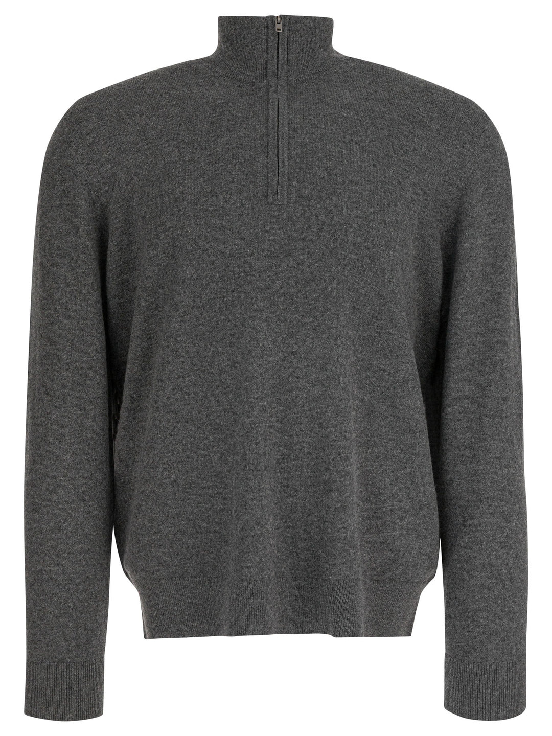 Vince Cashmere Sweater With Half Zipper Knitwear - Grey | 40488f323e1a9d4ac1f22afa0d8104c2721d9d42