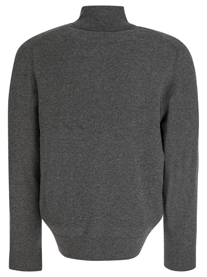 Vince Cashmere Sweater With Half Zipper Knitwear - Grey | c2a655a9b52f2900547d45e65411b43907611cc5