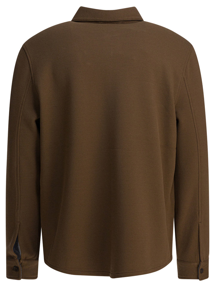 Vince Cotton Overshirt Jacket Jackets and Coats - Marrone | 6e6aad17a4ffea941484555086192810612f5269