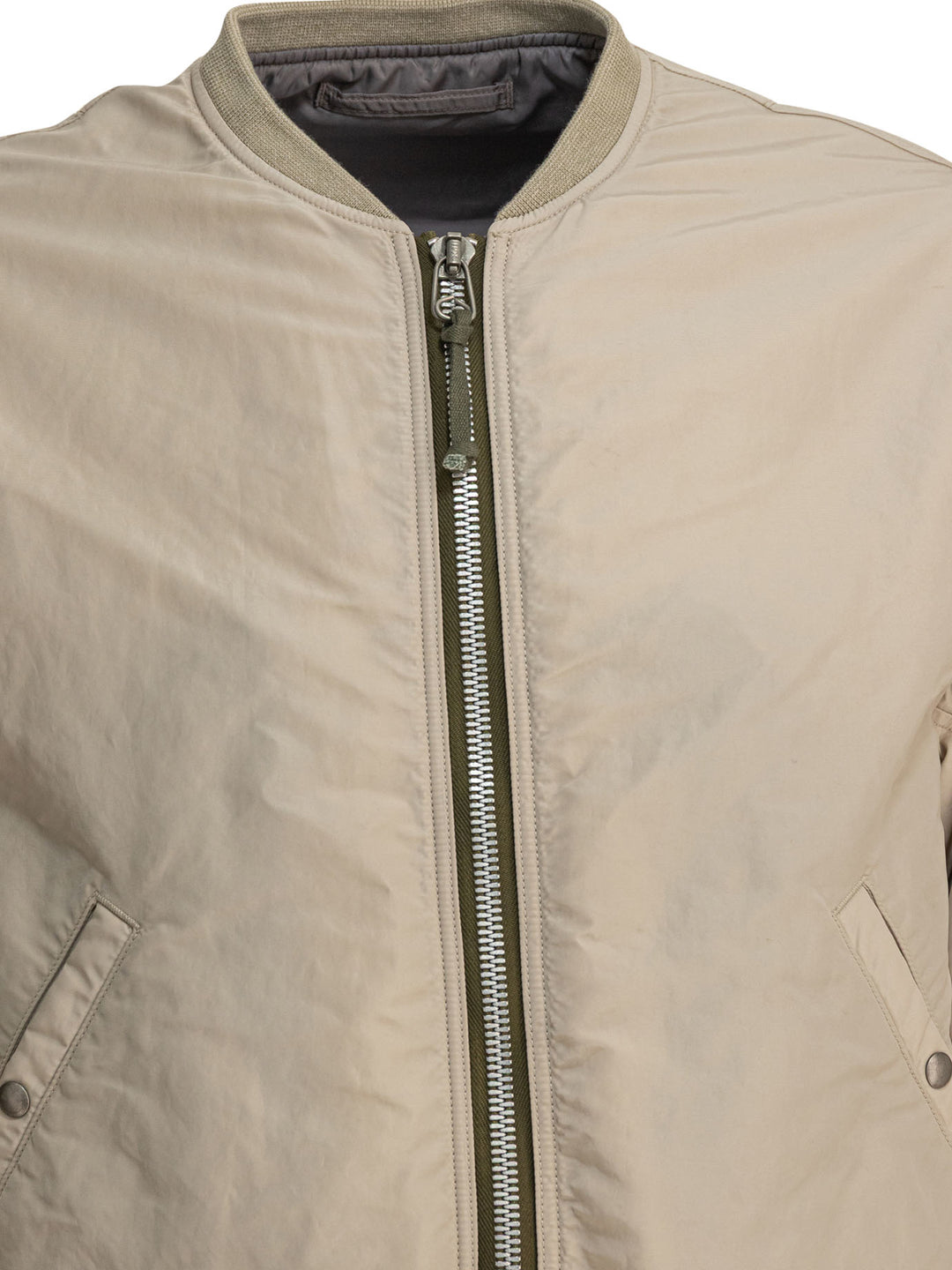 Visvim Nylon Bomber Jacket Jackets and Coats - Beige | 6b077853a183d78372ceb75ca0a1dacc75462bdb