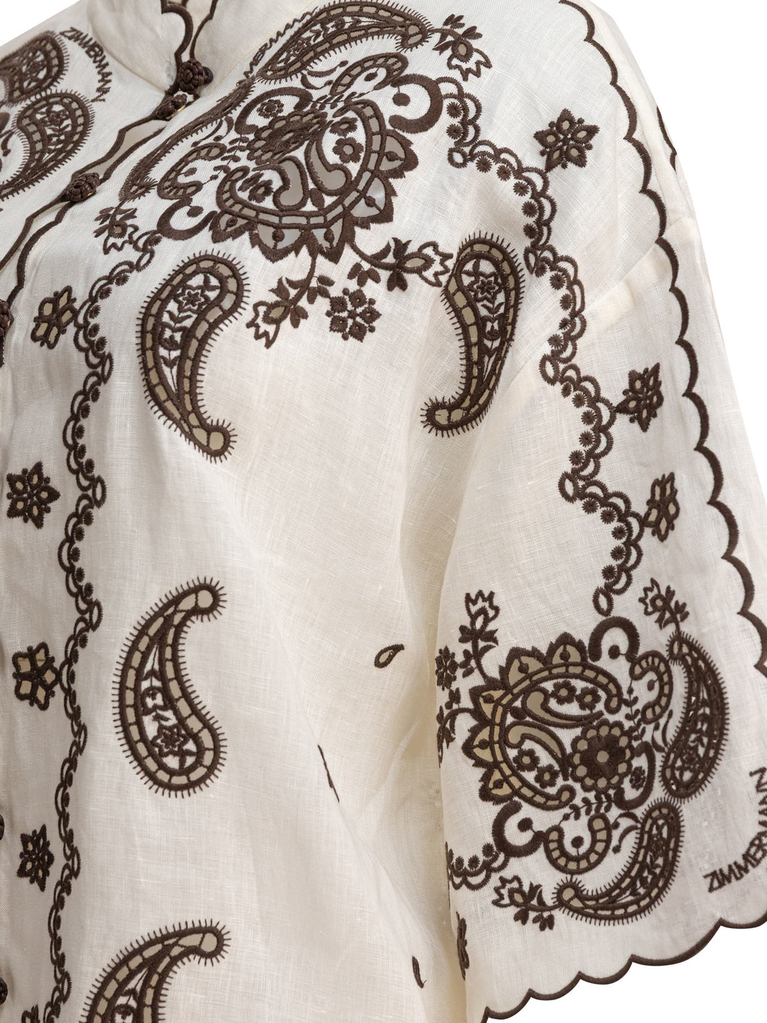 Zimmermann Ascension Shirts - Beige | 410eb24a2e50adf8cd18e3180e436c46da732ac6