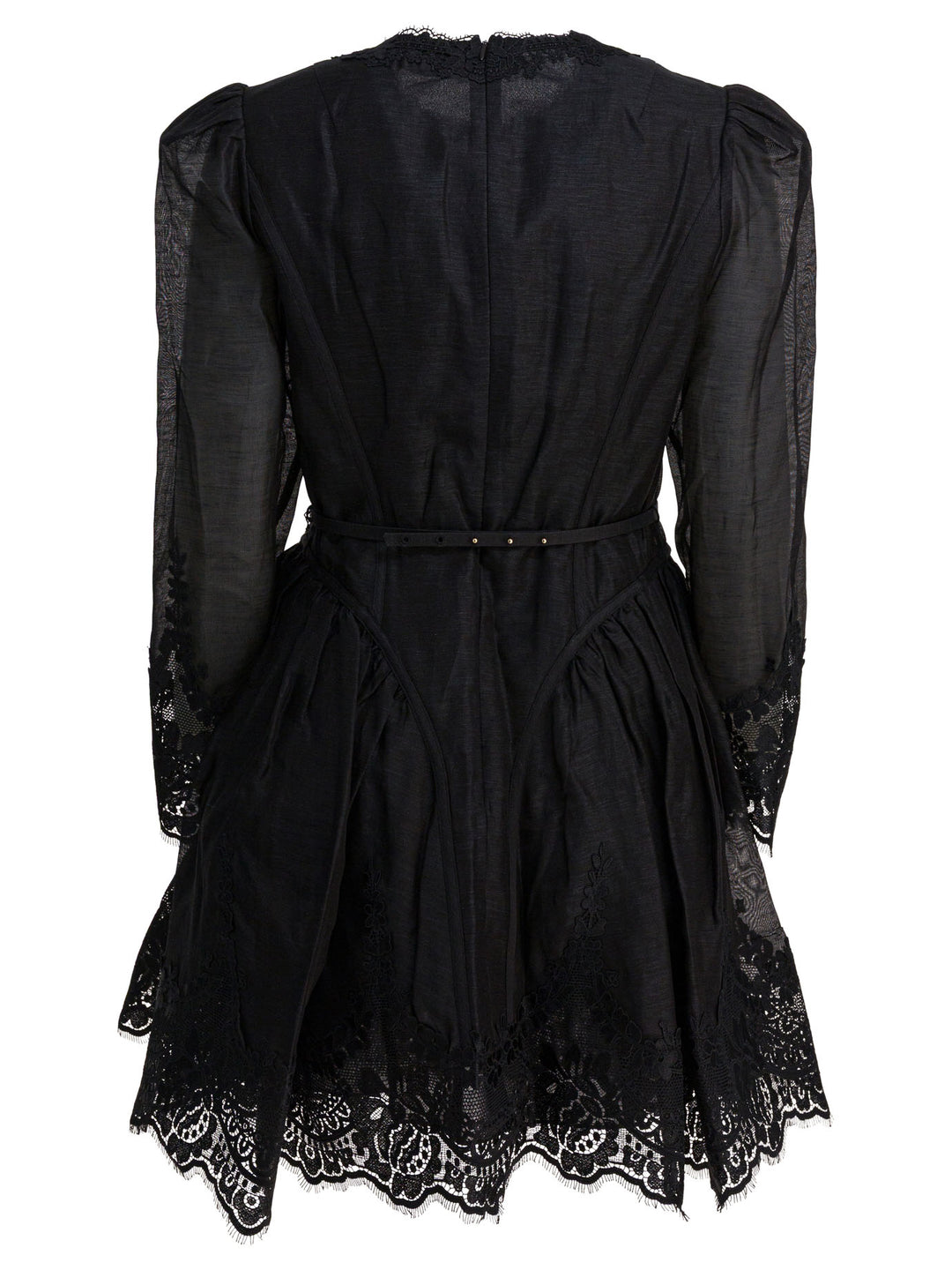 Zimmermann Hypnotic Lace Mini Dress Abiti - Nero | 73103ec63d008fc266c0fa767c6c5c0f242533e9