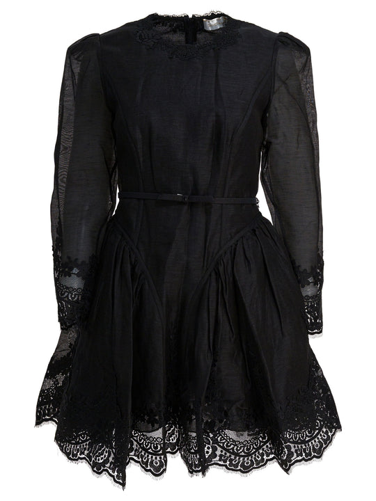 Hypnotic Lace Mini Dress Abiti Nero