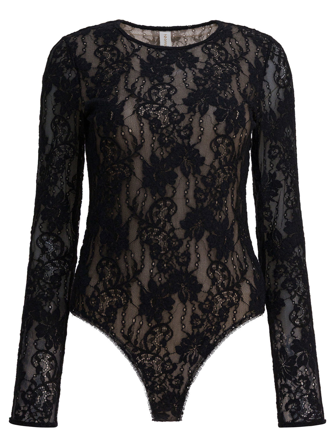 Zimmermann Perforated Lace Bodysuit Top - Nero | dfc0ffbdb8654e55fde9e7f4b7d54766ac305a63
