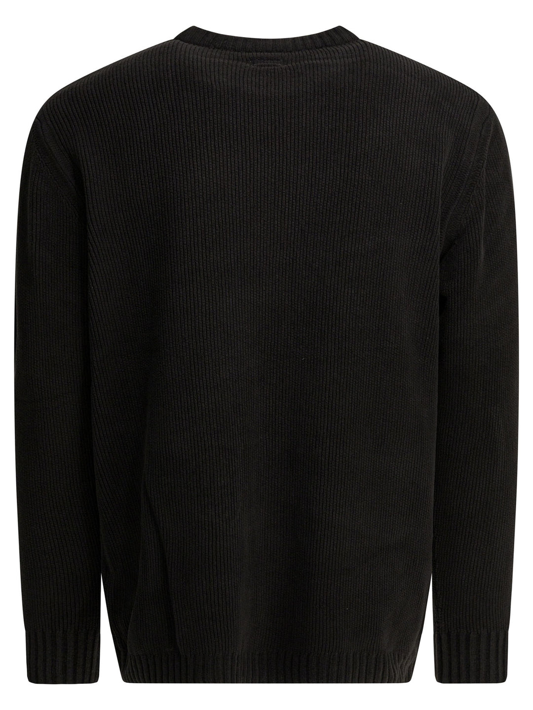 C.P. Company Crew-Neck Sweater With Logo Knitwear - Nero | ad853d461e74ed69c3240a9566ef47ca41efcf2f