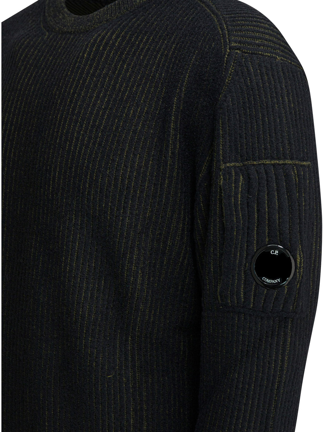 C.P. Company Crew-Neck Sweater With Logo Knitwear - Verde | 315a91a911a46c52fbde9812b91ffc1f73ce1156