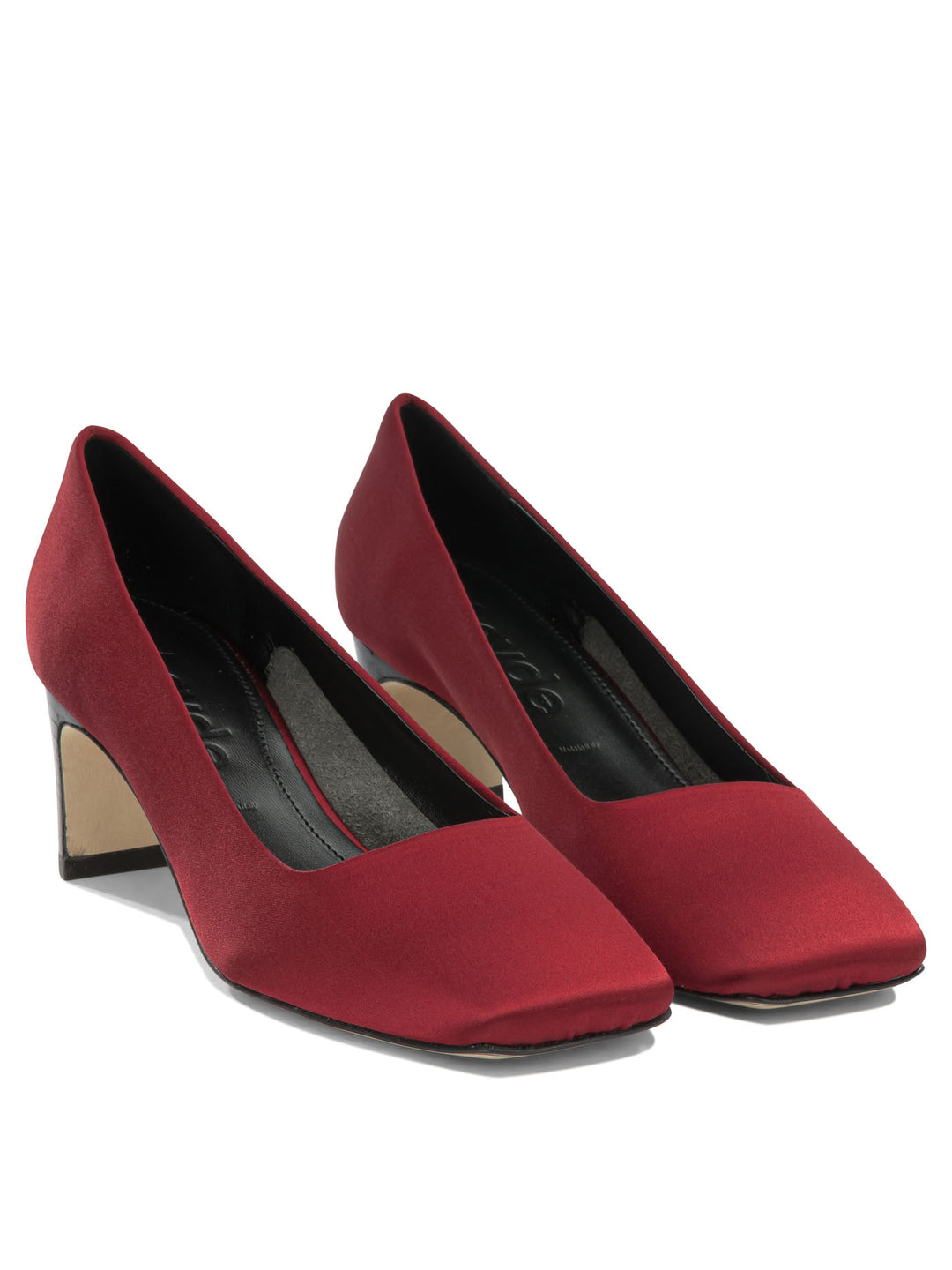 Aeyde Mahlia 50mm Heeled Shoes Rosso