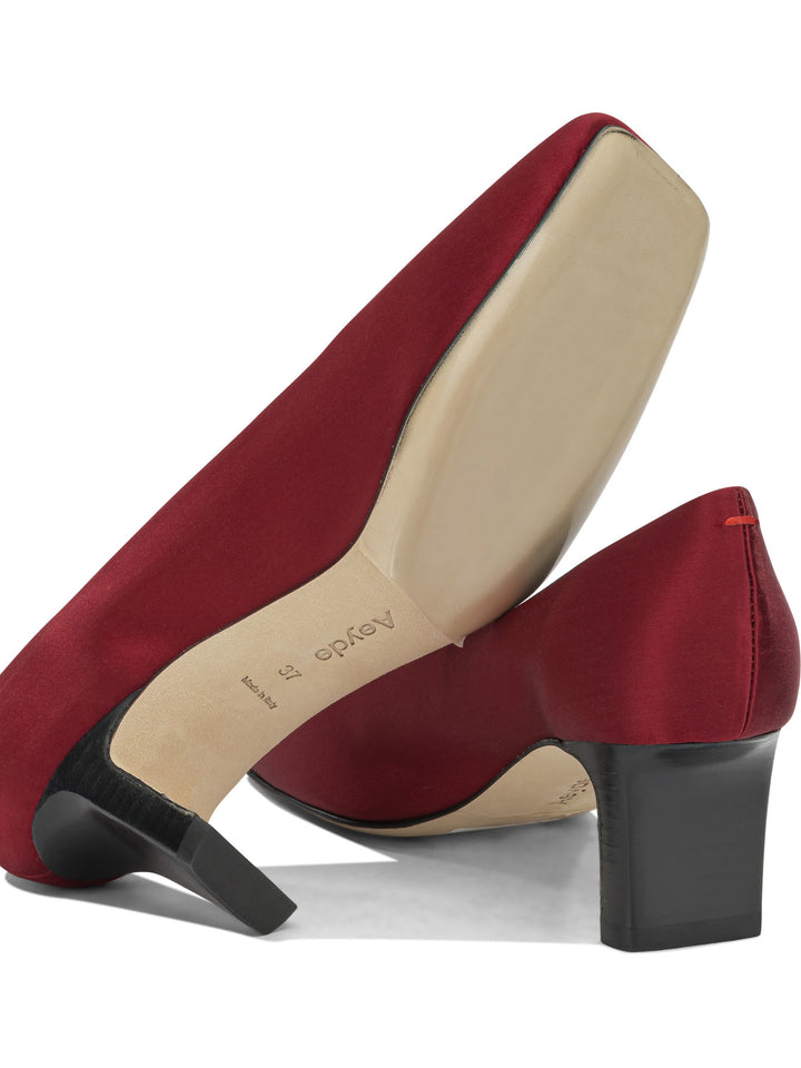 Aeyde Mahlia 50mm Heeled Shoes Rosso