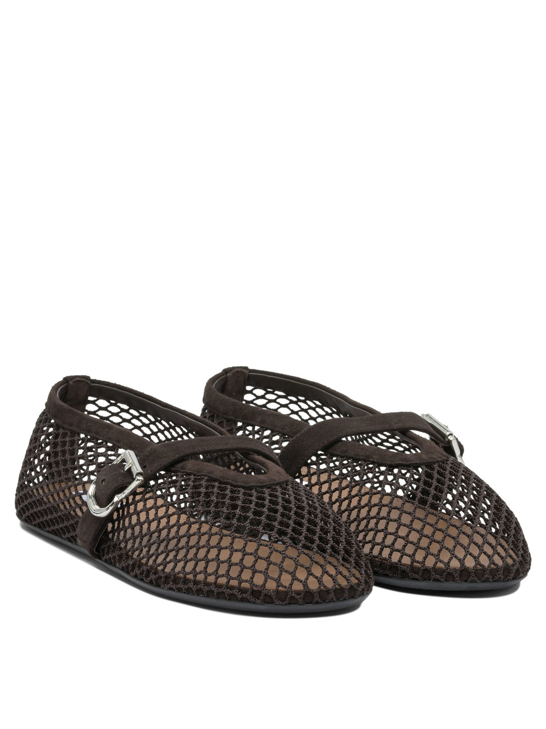AlaïA Mary Jane Mesh Ballet Flats Ballerinas - Marrone | 0bfb000c3a1c4cc0950b0b9d966a2db22856b723