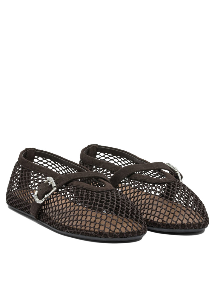 AlaïA Mary Jane Mesh Ballet Flats Ballerinas - Marrone | 0bfb000c3a1c4cc0950b0b9d966a2db22856b723
