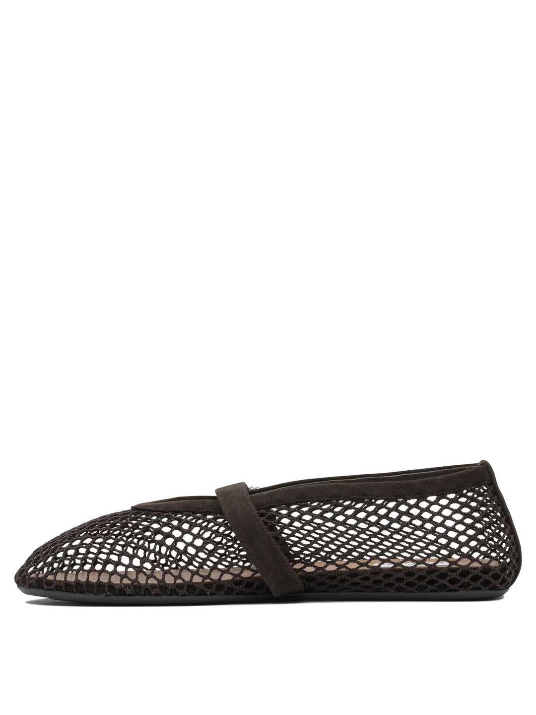 AlaïA Mary Jane Mesh Ballet Flats Ballerinas - Marrone | 09314a96555baab6ee08356a16a9fe5f12bde249