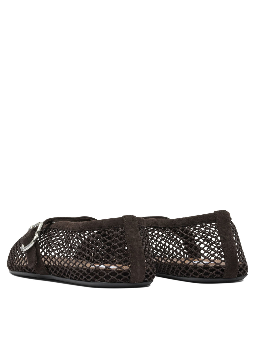AlaïA Mary Jane Mesh Ballet Flats Ballerinas - Marrone | 29df8d774ec6ef4b523dca7818db1e069a670e8e