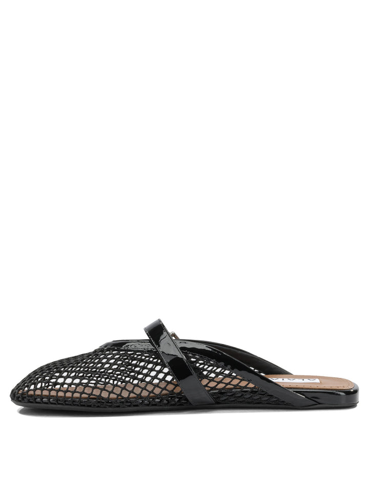AlaïA Mesh Mules Sandali - Nero | 74449271baaa2a9ae431d8ed29d3a0d671964275