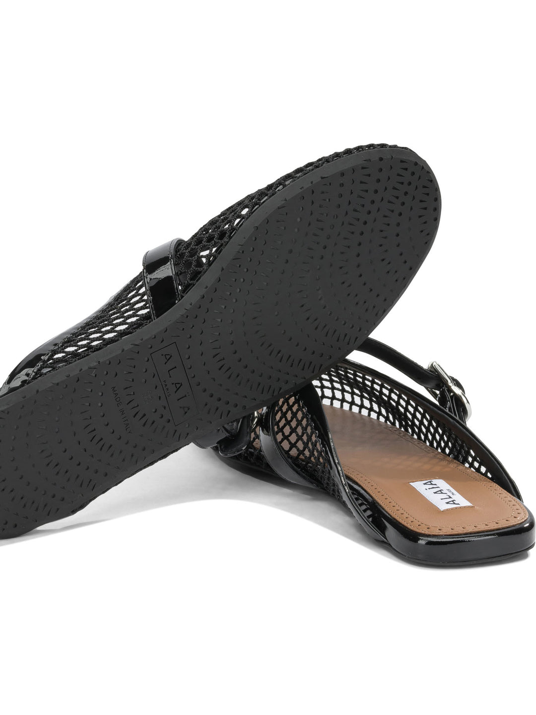 AlaïA Mesh Mules Sandali - Nero | 9f3ced9db4050b5c52181048556a89ec811ec48a