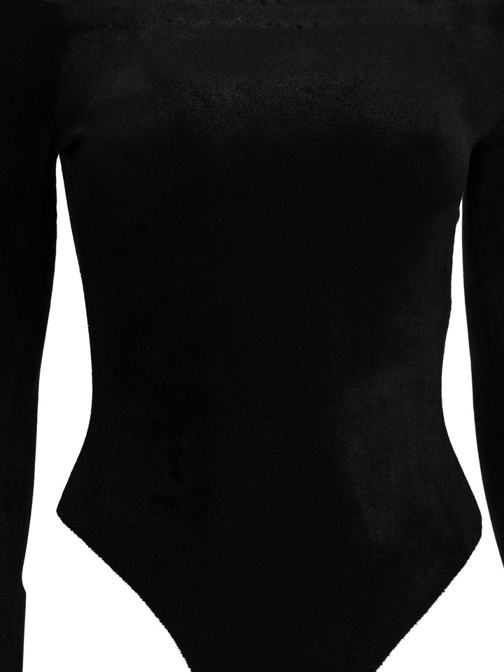 AlaïA Velvet Shaping Bodysuit Top - Nero | f496195af653d7ad8e6b4708408abec7bb8cbba0