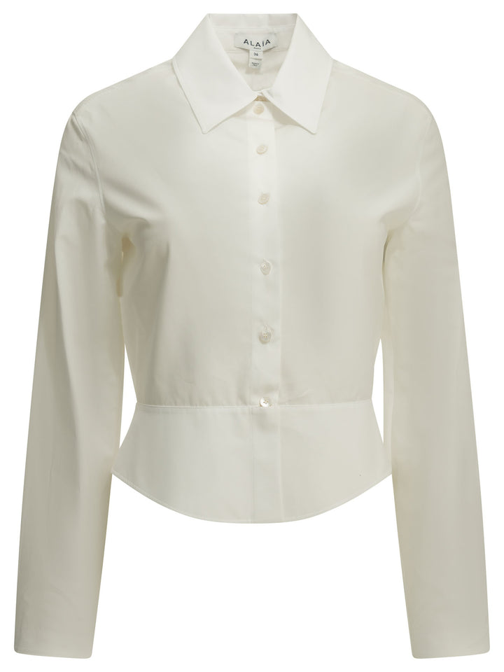 AlaïA Peplum Shirts - Bianco | 8184733499c2c994e58ac7bd60f628dc9f1f1f70