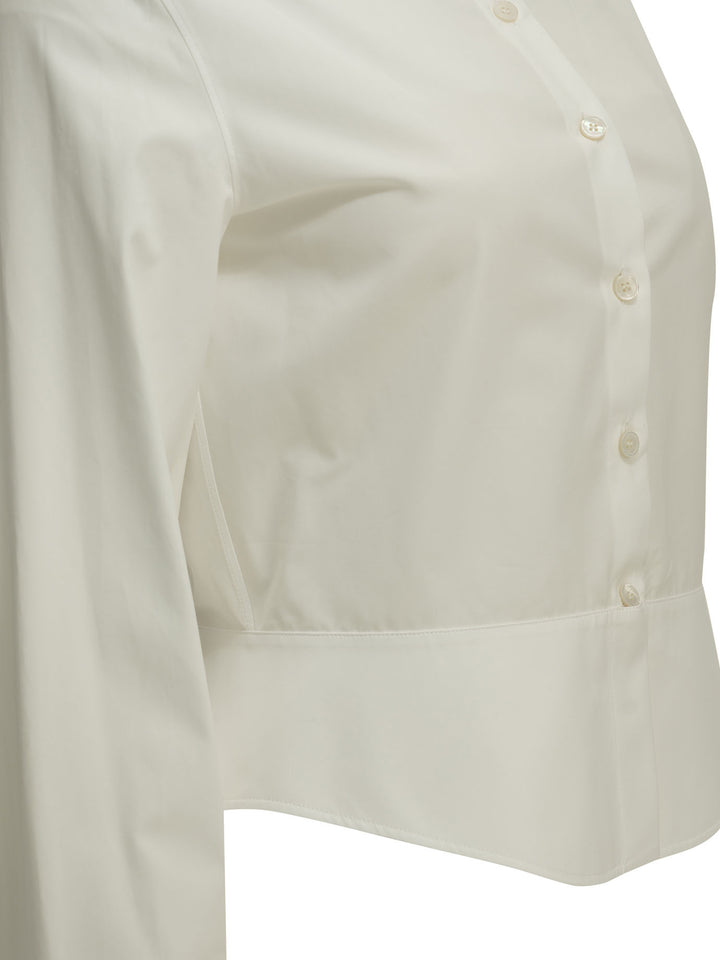 AlaïA Peplum Shirts - Bianco | 89d93f59535883d6f9c70523ec2595fa7ebe9fc9