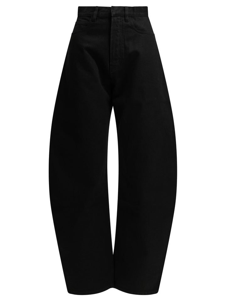 AlaïA Round Jeans - Nero | 8b414cf4c45f6b278d464b88fbd7b95daeb53a94
