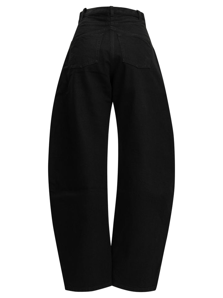 AlaïA Round Jeans - Nero | f61ab3a197f3a49feb4d2d13bfbdb1712a92cba8